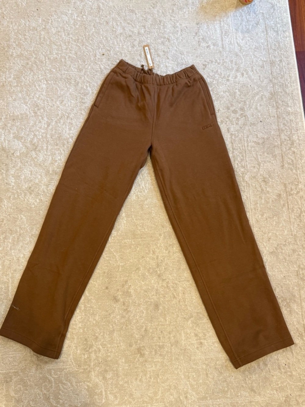Skims Cotton Fleece Classic Straight Leg Pant - Picture 3 of 6